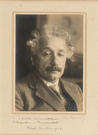Lot #280 Albert Einstein Signed Photograph,
