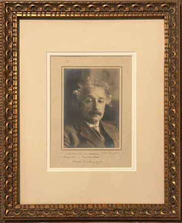 Lot #280 Albert Einstein Signed Photograph, Presented to Classical Pianist Youra Guller - Image 2