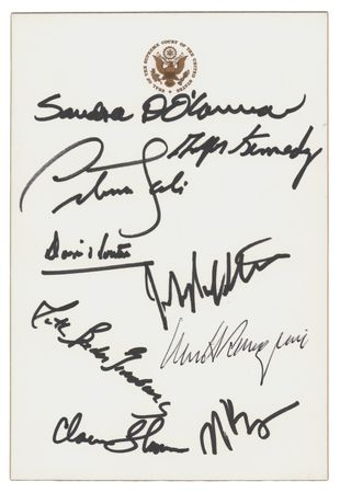 Lot #131 Rehnquist Court Signatures