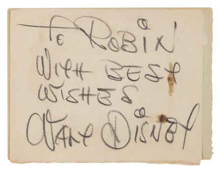Lot #511 Walt Disney Signature