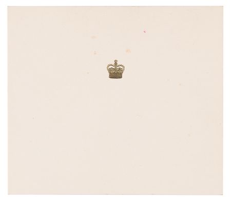 Lot #212 Queen Elizabeth II Signed Christmas Card (1954) - Image 2