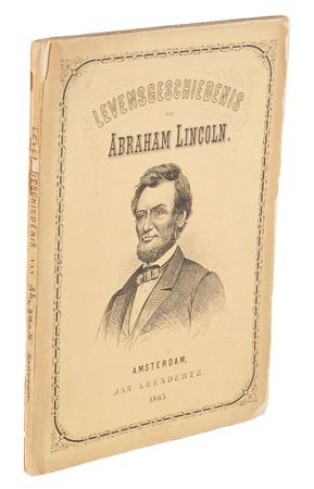 Lot #28 Abraham Lincoln: 1865 Dutch Biography Published by Jan Leendertz - Image 1