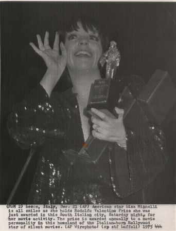 Lot #728 Liza Minnelli's Rodolfo Valentino Award (1975) - Image 6