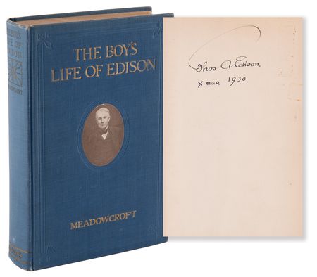 Lot #276 Thomas Edison Signed Book - The Boy's