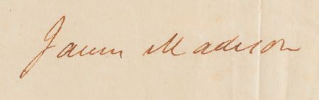 Lot #5 James Madison and James Monroe Document Signed Ship's Pass as President and Secretary of State - Image 2
