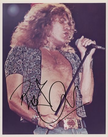 Lot #622 Led Zeppelin: Robert Plant Signed Photograph - Image 1