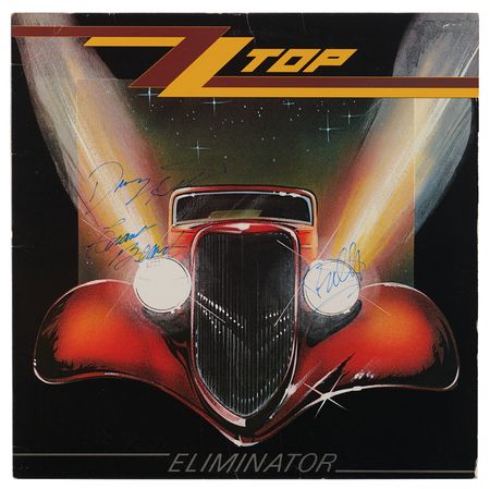 Lot #662 ZZ Top Signed Album - Eliminator - Image 1
