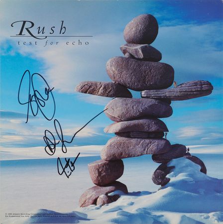 Lot #646 Rush Signed Album Flat - Test for Echo - Image 1
