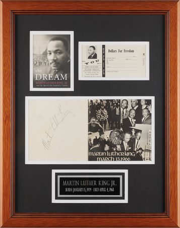 Lot #242 Martin Luther King, Jr. Signed Program