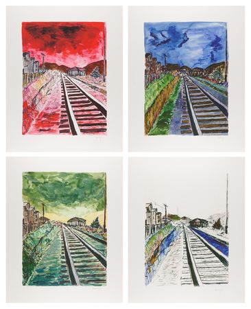 Lot #602 Bob Dylan (4) Signed ‘Train Tracks’