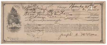 Lot #373 George Remus Signed Promissory Note - 'The King of the Bootleggers' - Image 2