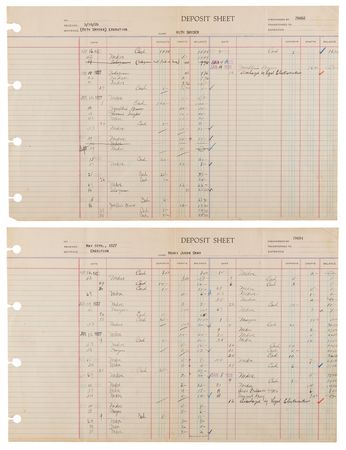 Lot #391 Ruth Snyder Archive: Autograph Letter Signed, Sing Sing Prison Account Statements, and Official 'Legal Electrocution' Death Notices - The Inspiration for 'Double Indemnity' - Image 4
