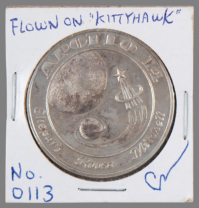 Lot 6228 Apollo 14 Flown Franklin Mint Medallion - From the Personal Collection of Edgar Mitchell