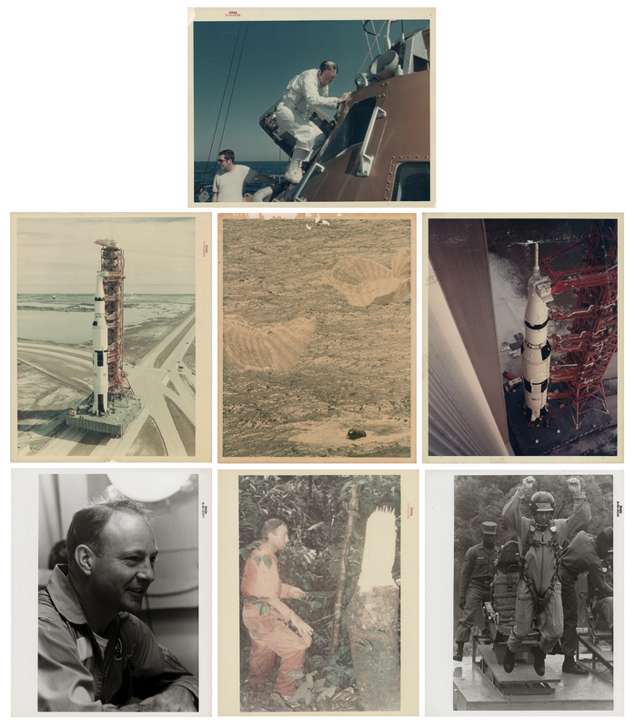 Lot 6239 Edgar Mitchell Signed NASA Photos (5) - From the Personal Collection of Edgar Mitchell