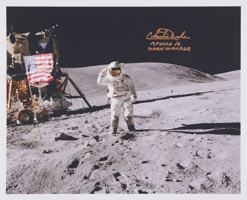 Lot 6285 Charlie Duke Oversized Signed Photograph