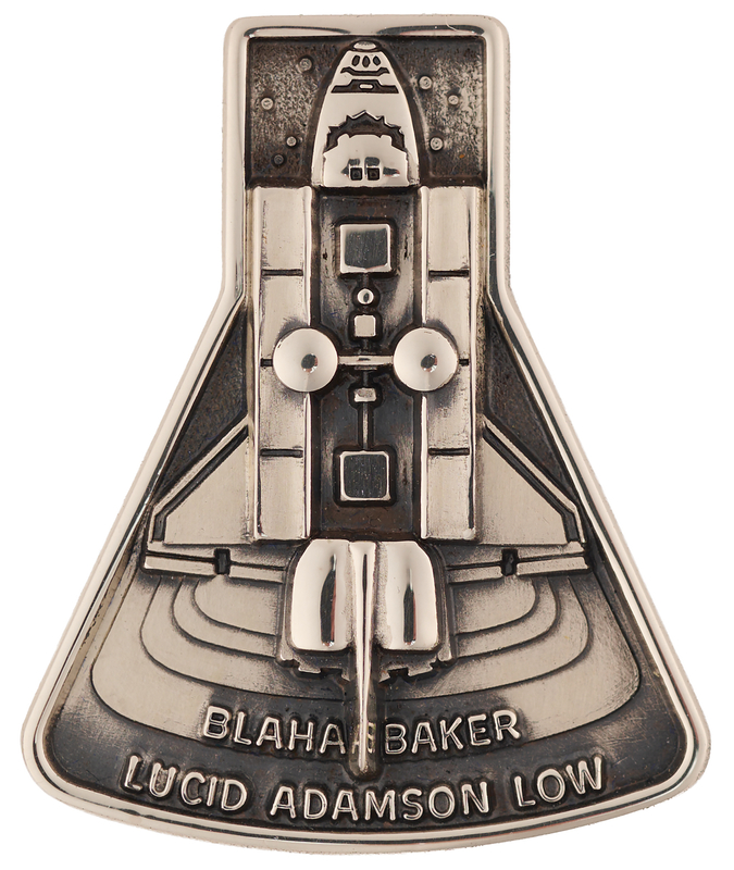Lot 6417 STS-43 Flown Robbins Medallion