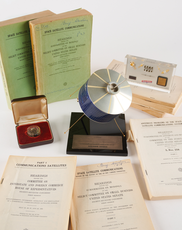 Lot 6448 Satellite Communications Collection of Artifacts, Presentation Models, and Hearing Records - From the Estate of Benjamin Gordon