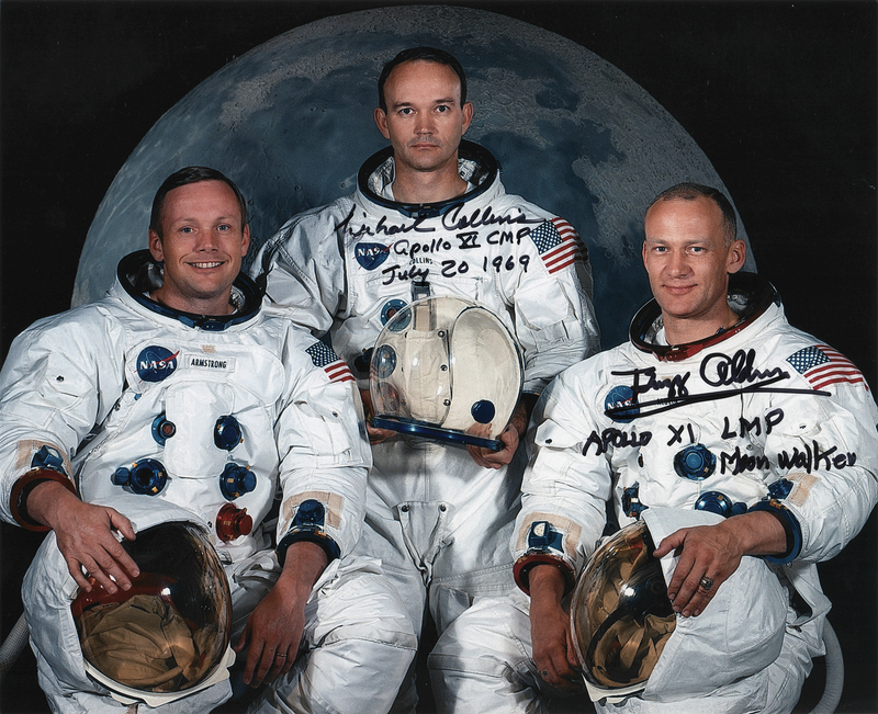 Lot 6165 Buzz Aldrin and Michael Collins Signed Photograph