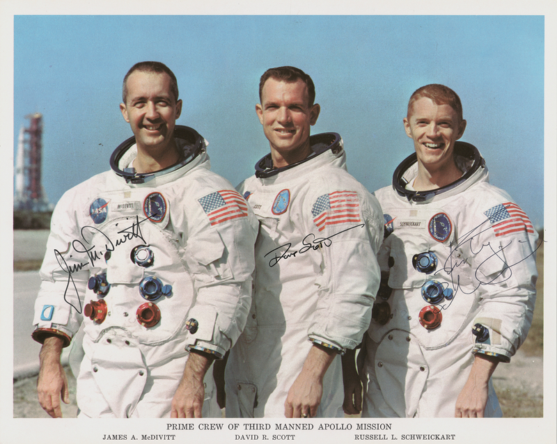 Lot 6111 Apollo 9 Crew-Signed Photograph