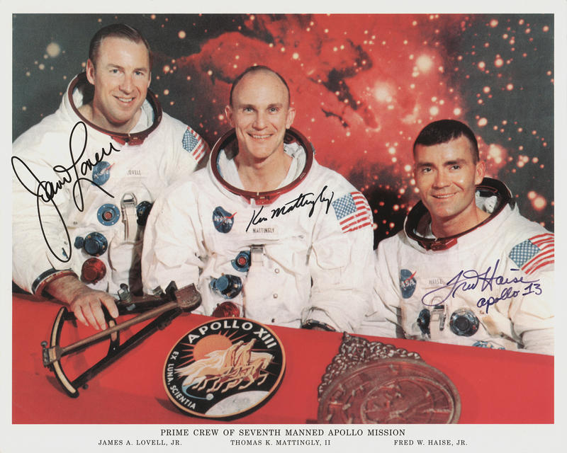 Lot 6214 Apollo 13 Crew-Signed Photograph with Ken Mattingly