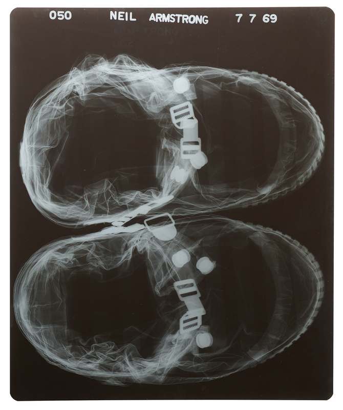Lot 6138 Neil Armstrong Apollo 11 EVA Spacesuit Boot Preflight X-Ray