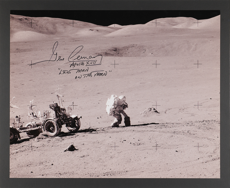 Lot 6307 Gene Cernan Signed Oversized Photograph