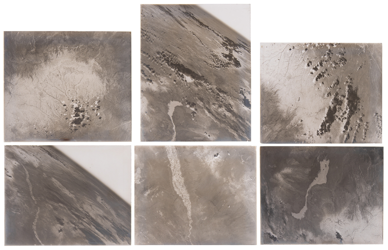 Lot 6026 Project RAND Collection of (47) Glass Plate Negatives from the Aerobee A-7 and V-2 No. 40 Rocket Missions (1948)