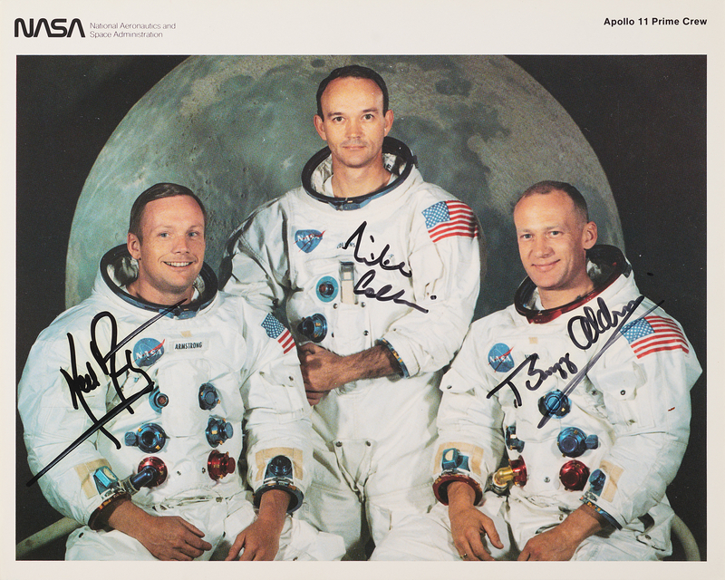 Lot 6133 Apollo 11 Crew-Signed NASA Lithograph