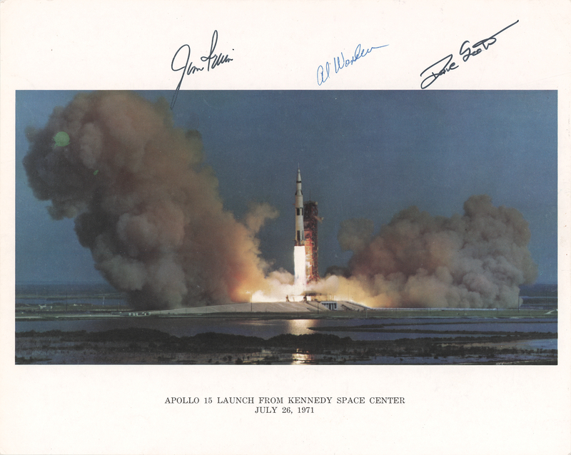 Lot 6275 Apollo 15 Signed Photograph