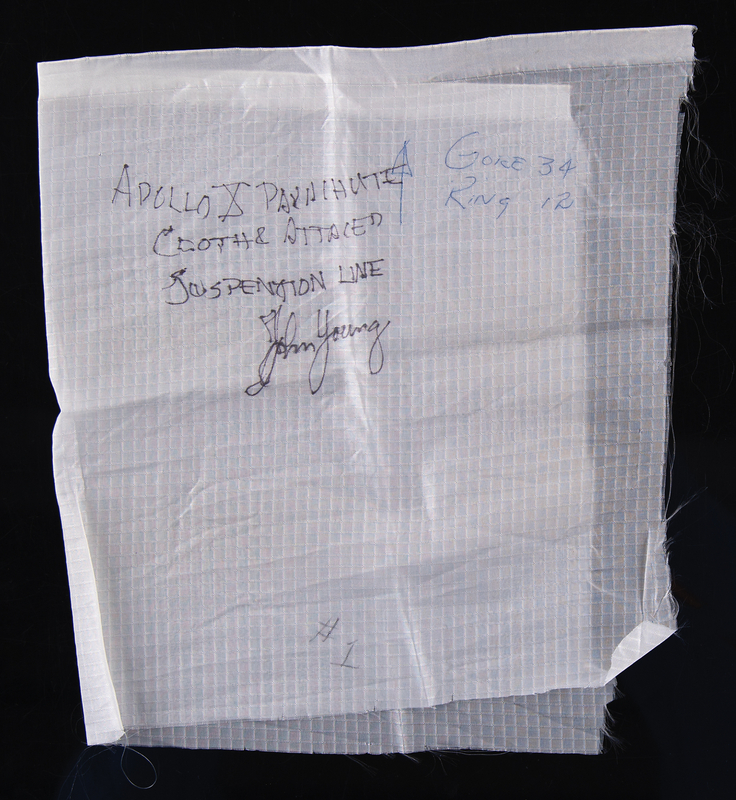 Lot 6114 Apollo 10 Flown Parachute Cloth and Suspension Lines - Signed by John Young