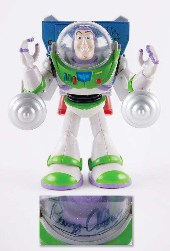 Lot 6159 Buzz Aldrin Signed Buzz Lightyear Action Figure