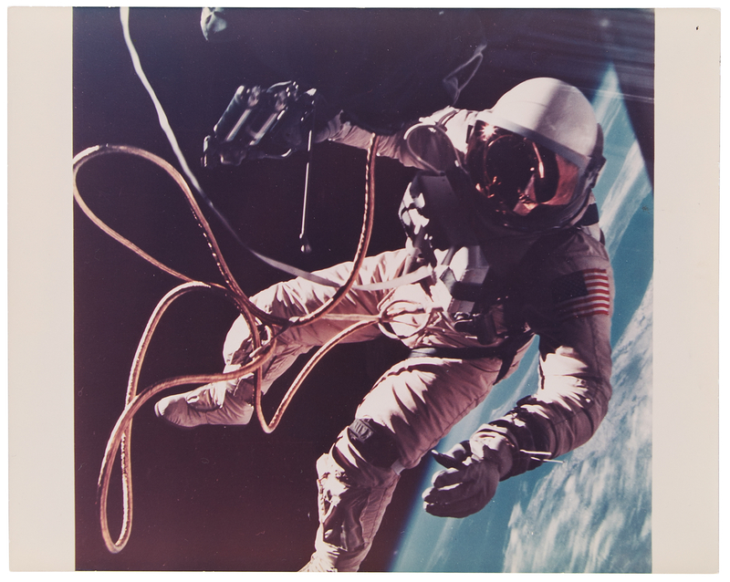 Lot 6064 Edward H. White II Original Oversized NASA Photograph - First American Spacewalk