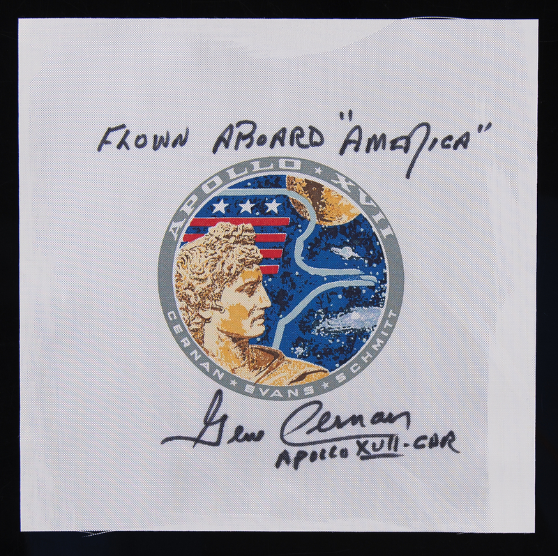 Lot 6302 Apollo 17 Flown Beta Patch - Signed by Gene Cernan