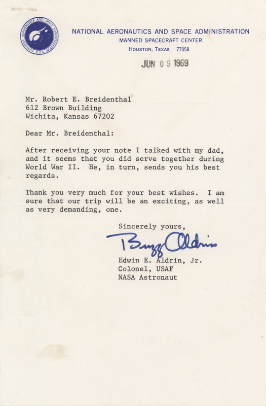Lot 6160 Buzz Aldrin Typed Letter Signed - Five Weeks Before the Launch of Apollo 11