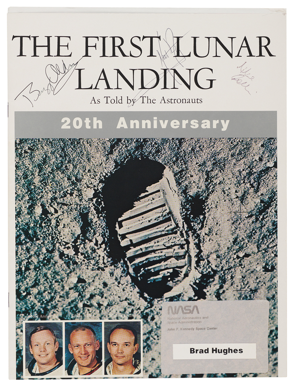 Lot 6155 Apollo 11 Signed Booklet - 'The First Lunar Landing, As Told by the Astronauts'