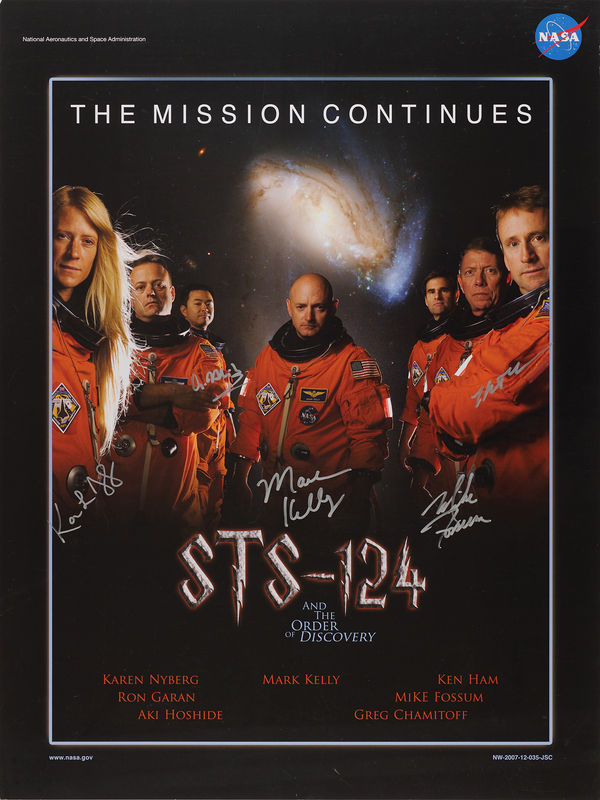Lot 6412 STS-124 Signed 'Harry Potter' Poster (18˝ x 24˝)