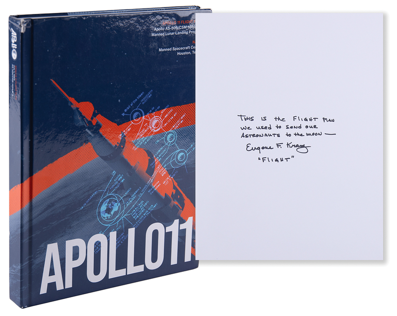 Lot 6186 Gene Kranz Signed Book - Apollo 11 Flight Plan: Relaunched