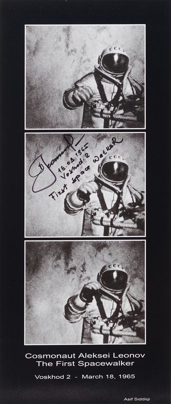 Lot 6476 Alexei Leonov Signed Oversized Photograph