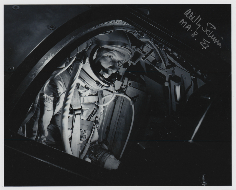 Lot 6040 Wally Schirra Signed Photograph