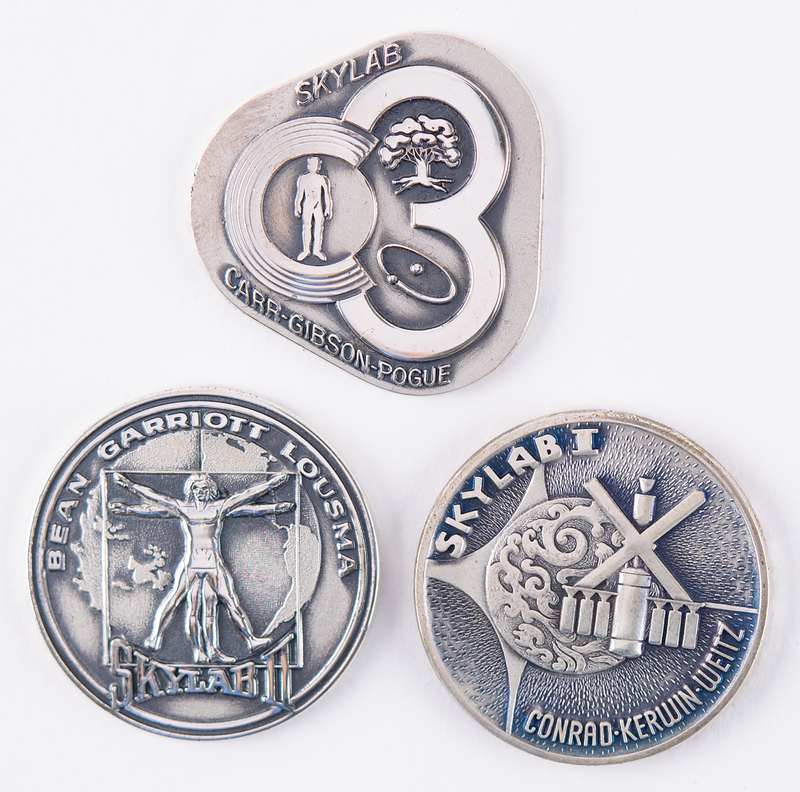 Lot 6362 Skylab (3) Unflown Robbins Medallions - From the Personal Collection of William E. Thornton