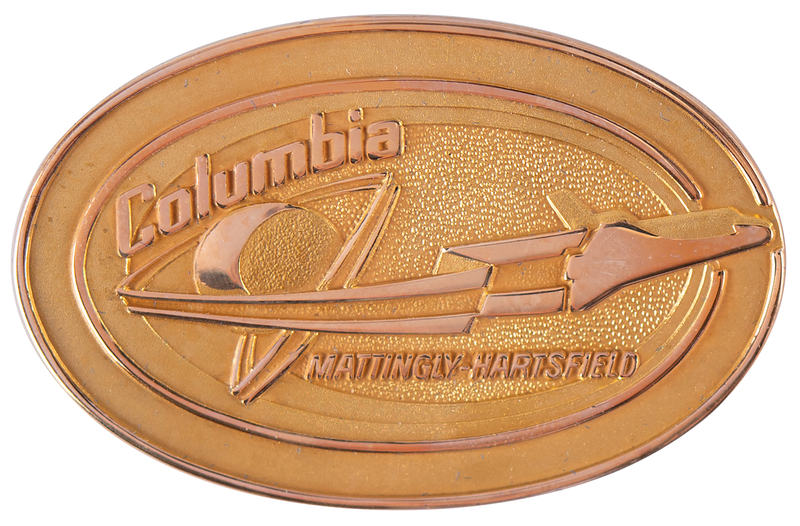 Lot 6399 STS-4 Unflown Gold Robbins Medallion - From the Personal Collection of William E. Thornton