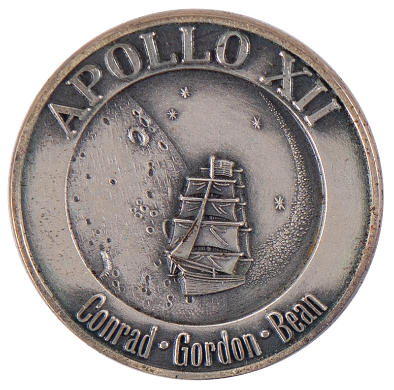 Lot 6200 Apollo 12 Flown Robbins Medallion - From the Personal Collection of William E. Thornton