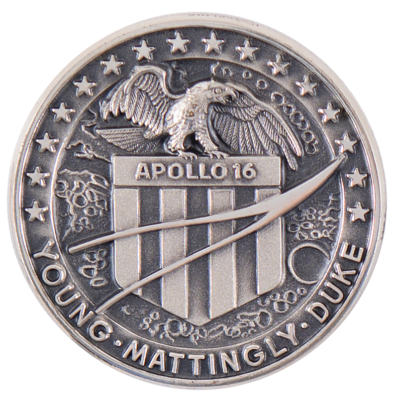 Lot 6280 Apollo 16 Flown Robbins Medallion - From the Personal Collection of William E. Thornton