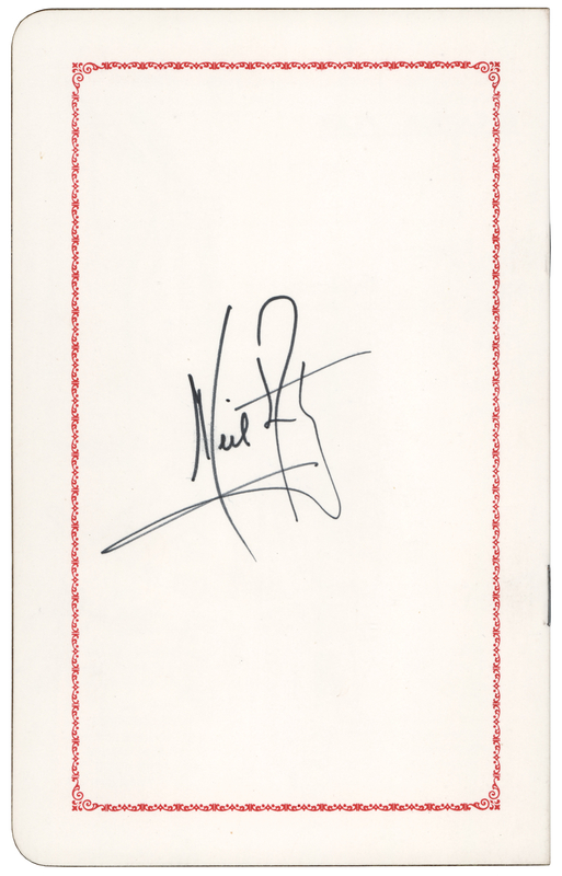 Lot 6154 Neil Armstrong Signed Program - Conferment of the Freedom of the Burgh, from the Traditional Seat of Clan Armstrong