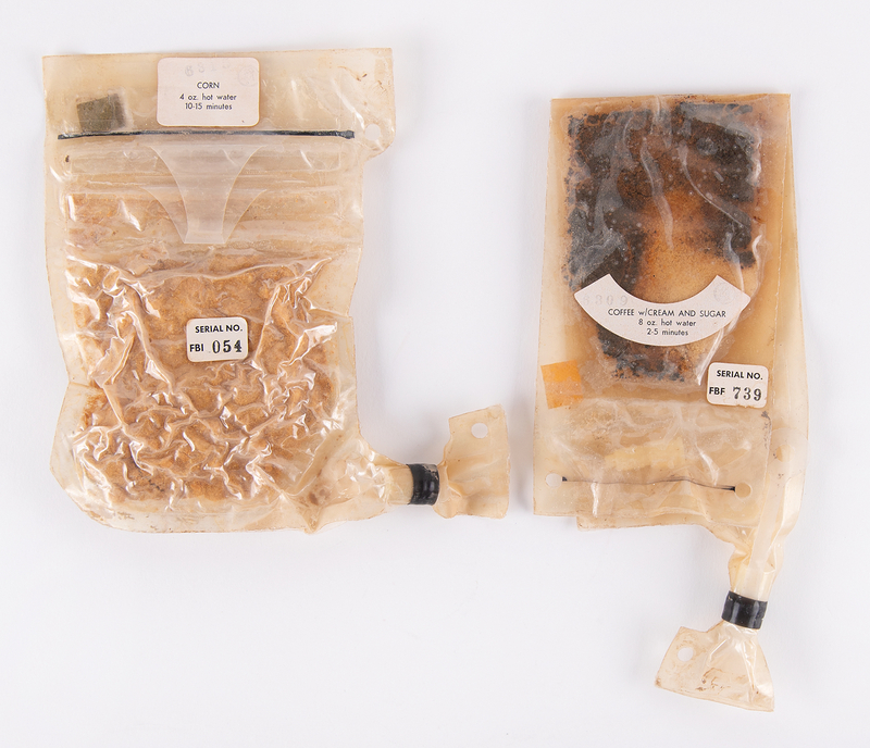 Lot 6354 Apollo-Era Space Food: Corn and Coffee - From the Personal Collection of William E. Thornton