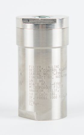 Lot #6351 Apollo Command Module GSE Filter