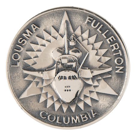 Lot #6415 STS-3 Unflown Robbins Medallion - From the Personal Collection of Edgar Mitchell - Image 1