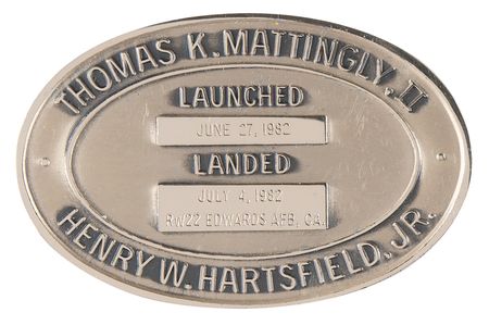 Lot #6416 STS-4 Unflown Robbins Medallion - From the Personal Collection of Edgar Mitchell - Image 2