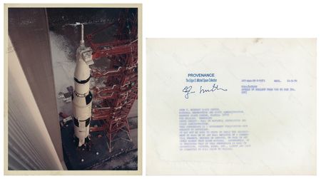 Lot #6239 Edgar Mitchell Signed NASA Photos (5) - From the Personal Collection of Edgar Mitchell - Image 4