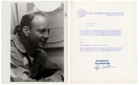 Lot #6239 Edgar Mitchell Signed NASA Photos (5) - From the Personal Collection of Edgar Mitchell - Image 5